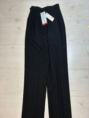 NWT Vintage Evan Picone Deadstock Black Trousers Bullock’s Size 4 Style 93178